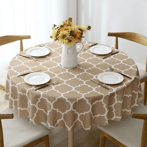 Tablecloth For Round Tables Waterproof Satin Resistant Washable Dining Table Protector Tablecloth For Round Tables Waterproof Satin Resistant Washable Dining Table Protector